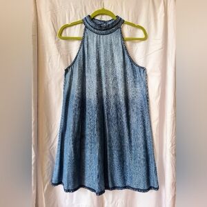 Bella dahl Denim Halter Neckline Dress Size S